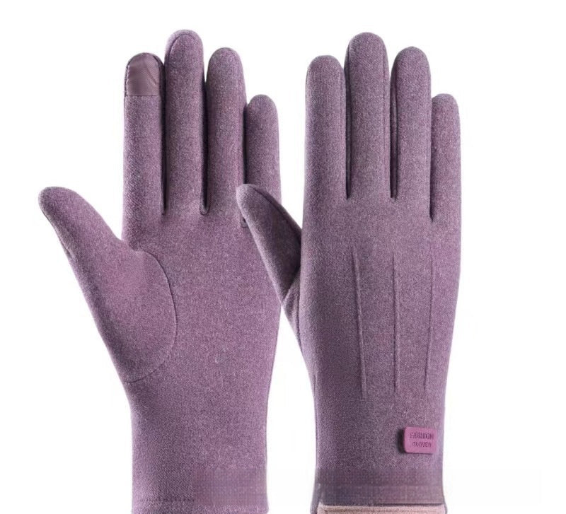 Gloves Autumn And Winter Outdoor Keep Warm Velvet Cold Protection Cycling