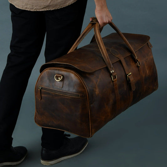 Bolton Flap Duffle- Braun