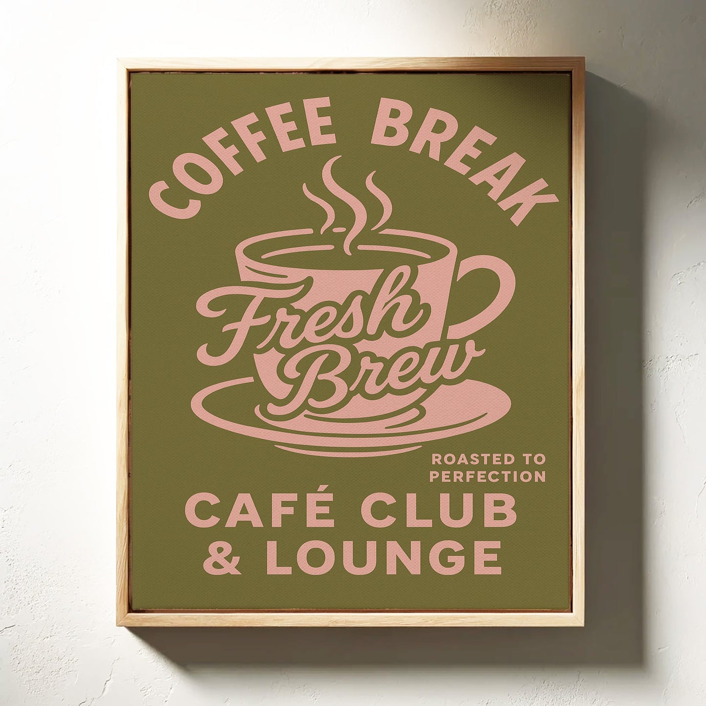 Affiche Rétro Café Fraîchement Préparé