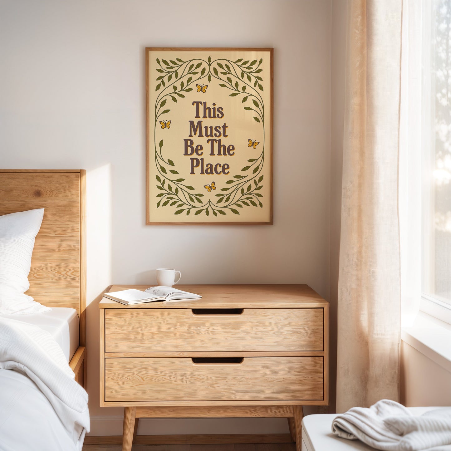 This Must Be The Place – Whimsical Nature Quote Print