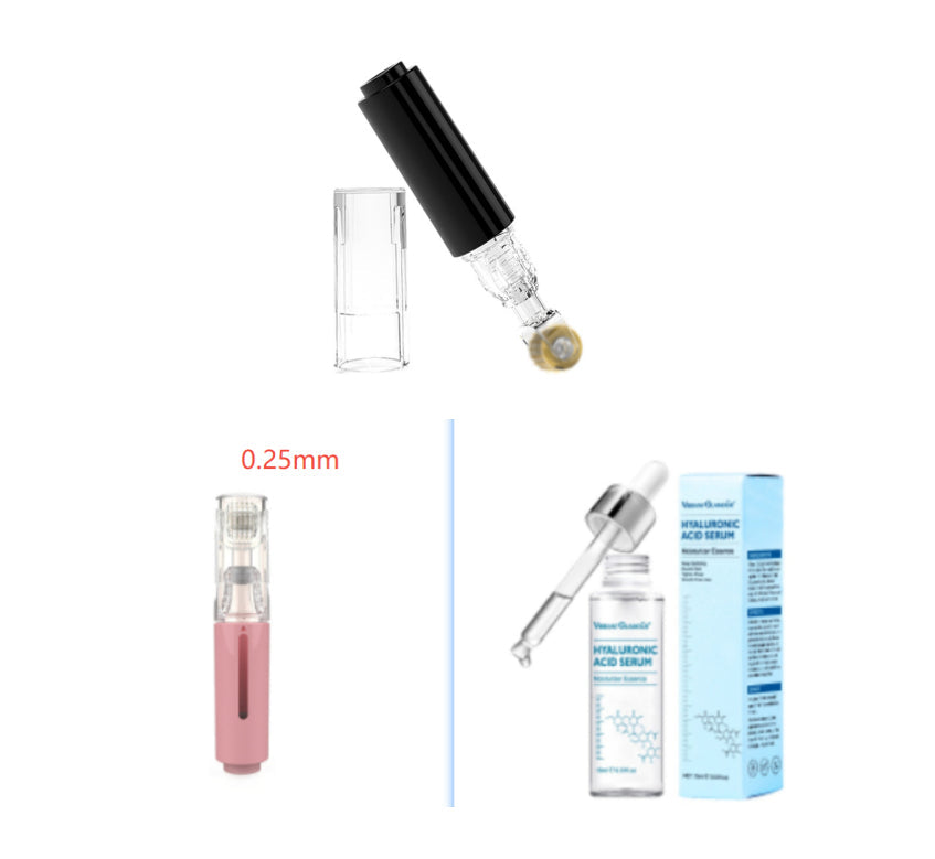 3 In 1 Lip Care Roller Needle Roller Lip Roller Beard Growth Roller Beard Hair Growth Roller Beard Treatment & Serum Applicant
