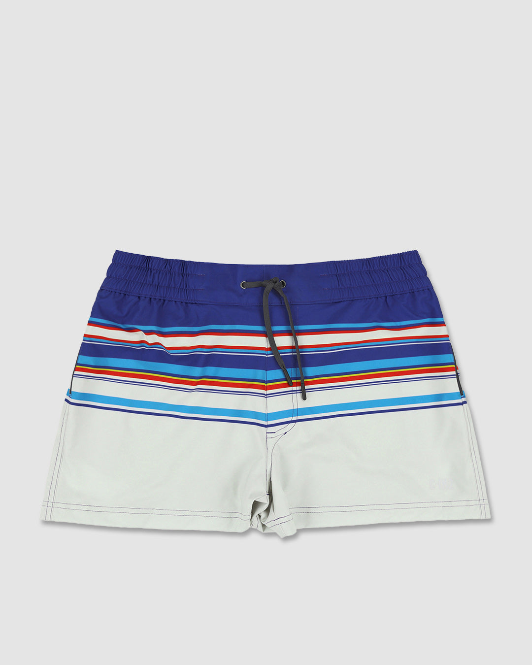 Swim Shorts Navy White Horizontal Stripes