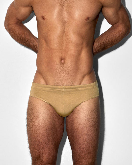 Swim Brief Solid Champagne Nude