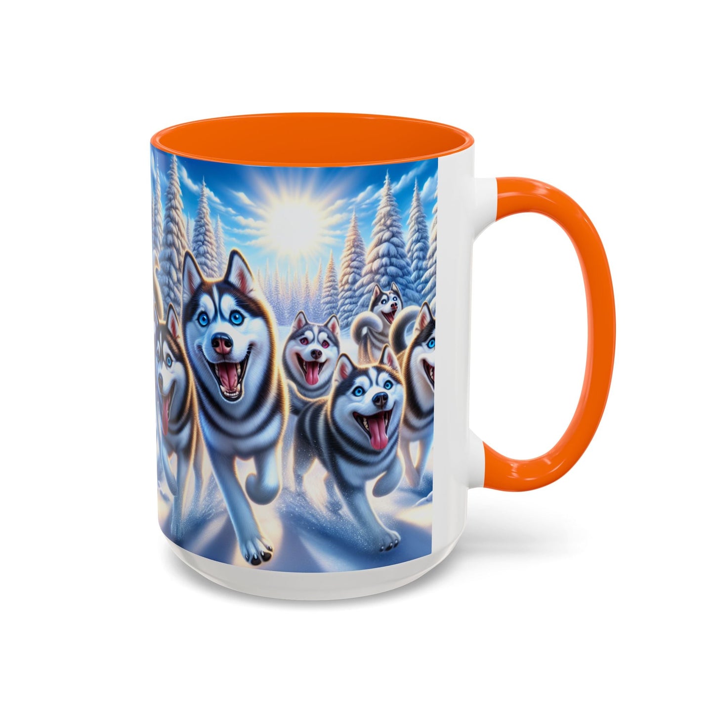 Keramiktasse mit Hunderassen-Motiv – 11 oz & 15 oz