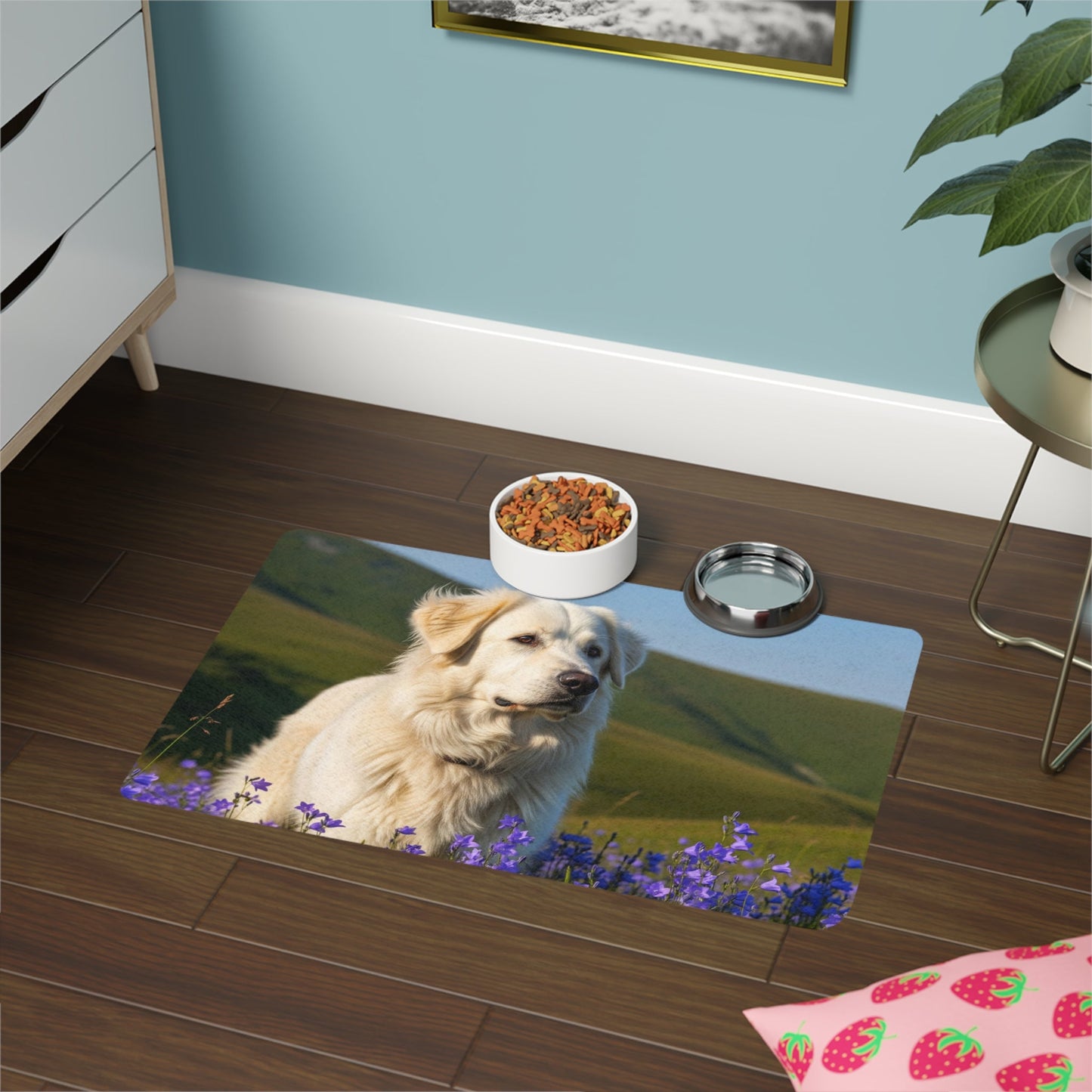 Tapis antidérapant pour animaux de compagnie – Tapis d'alimentation étanche pour chiens