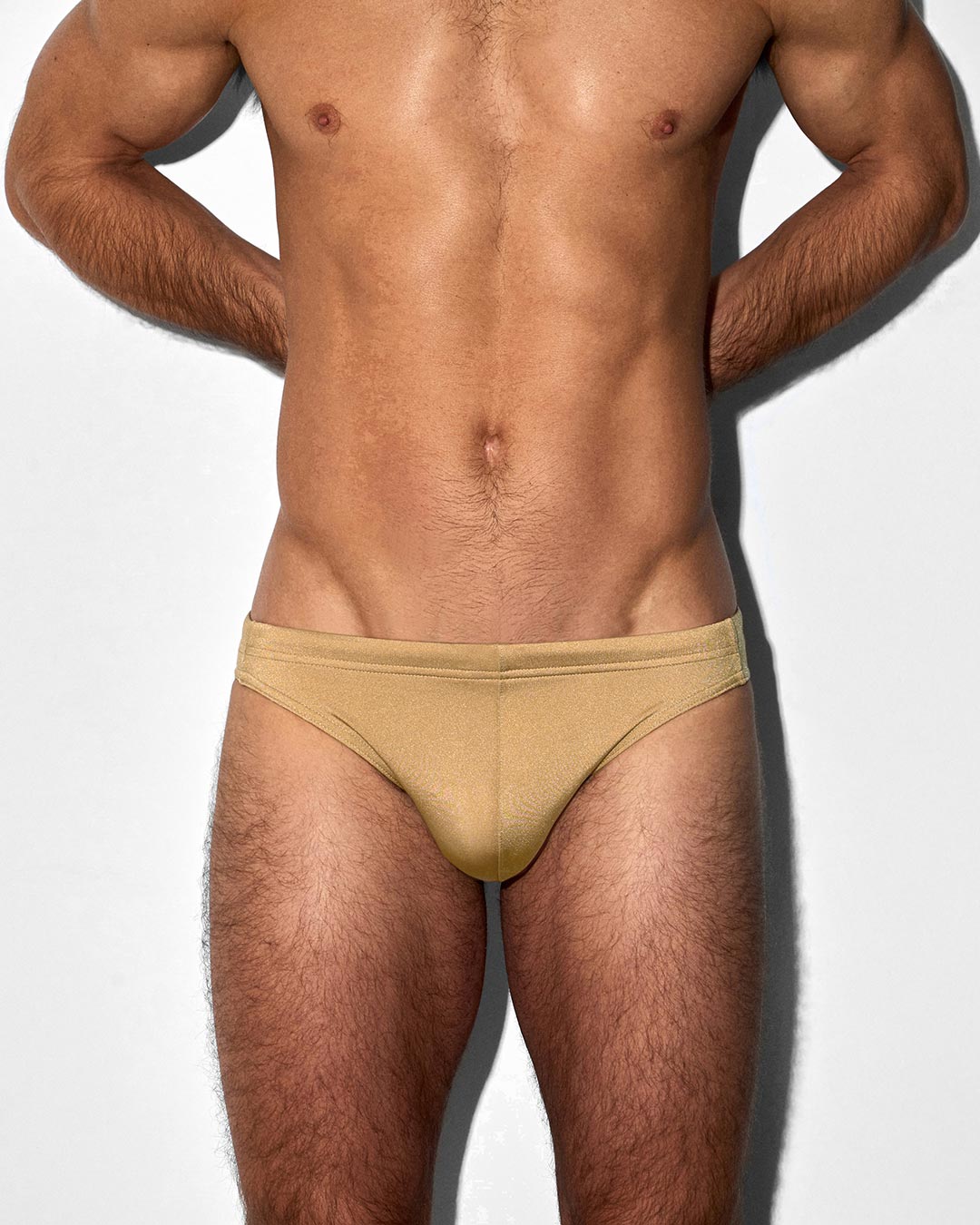 Swim Tanga Solid Champagne Nude