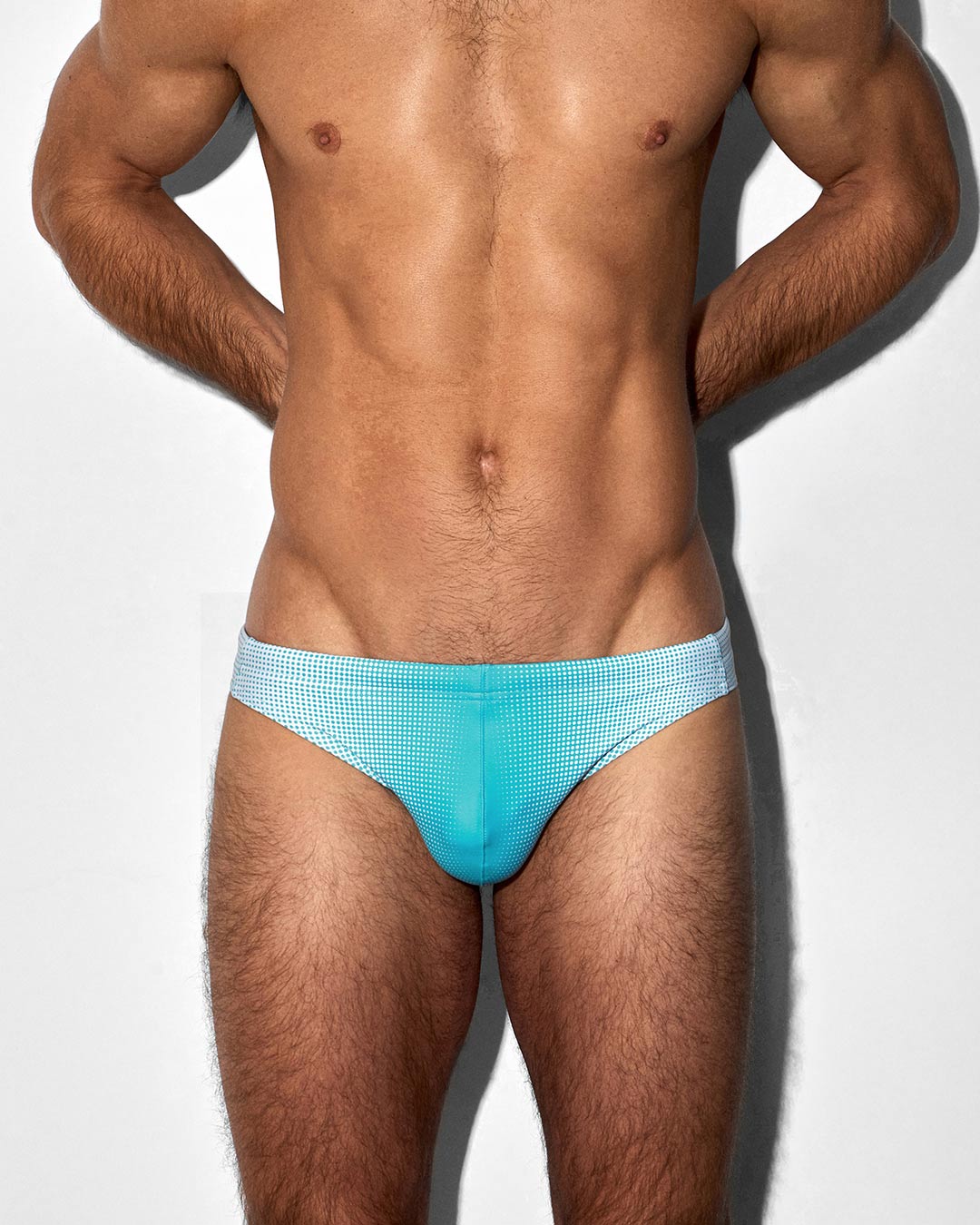 Swim Tanga Super Bright Halftone Neon Blue