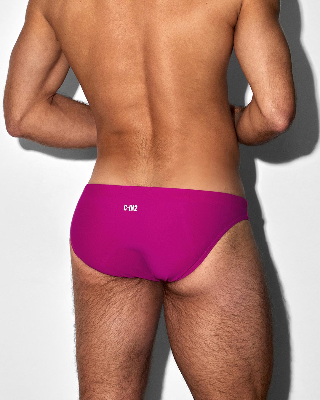 Swim Tanga Solid Raspberry Pink