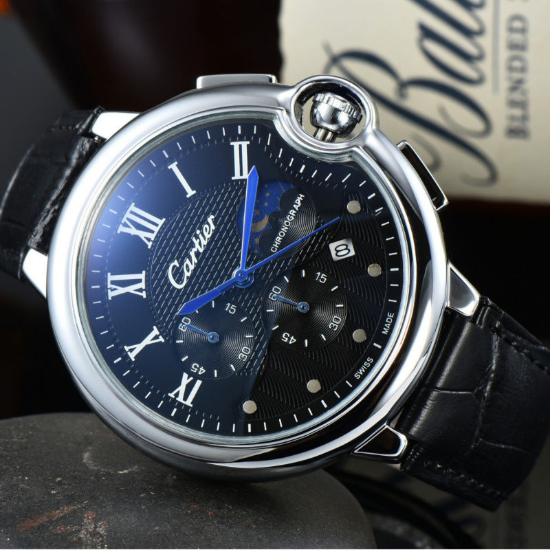 New Mens Business Watch With A Rubber Strap