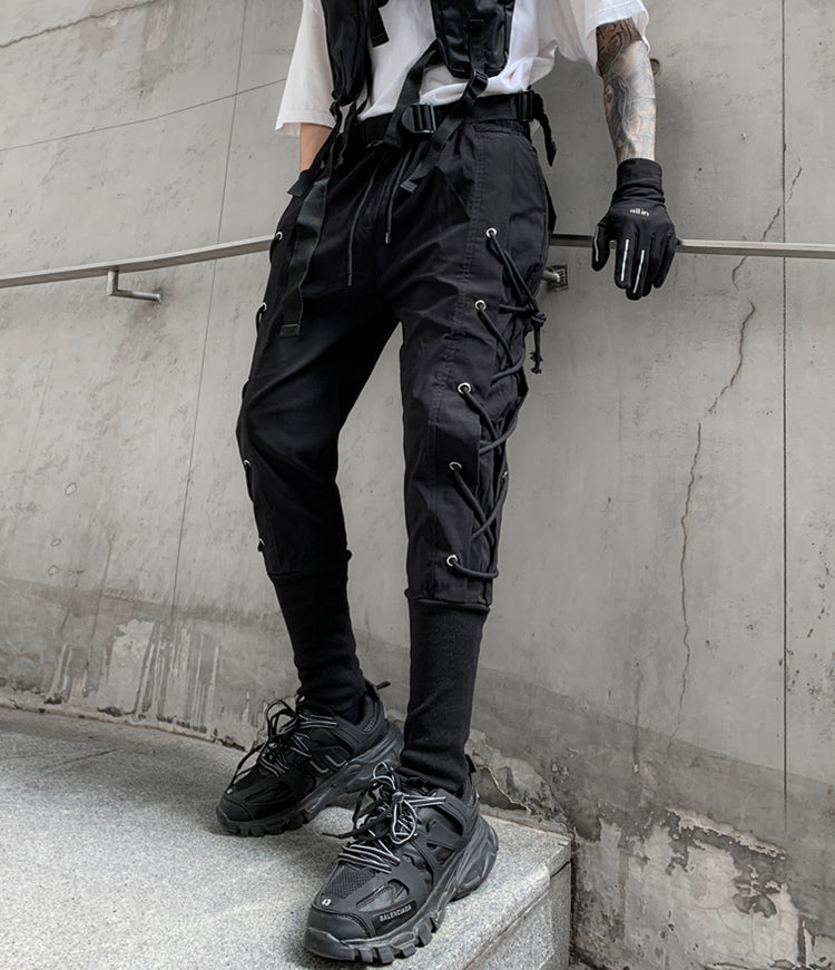 K890 Pantalons de jogging Ninja sombres
