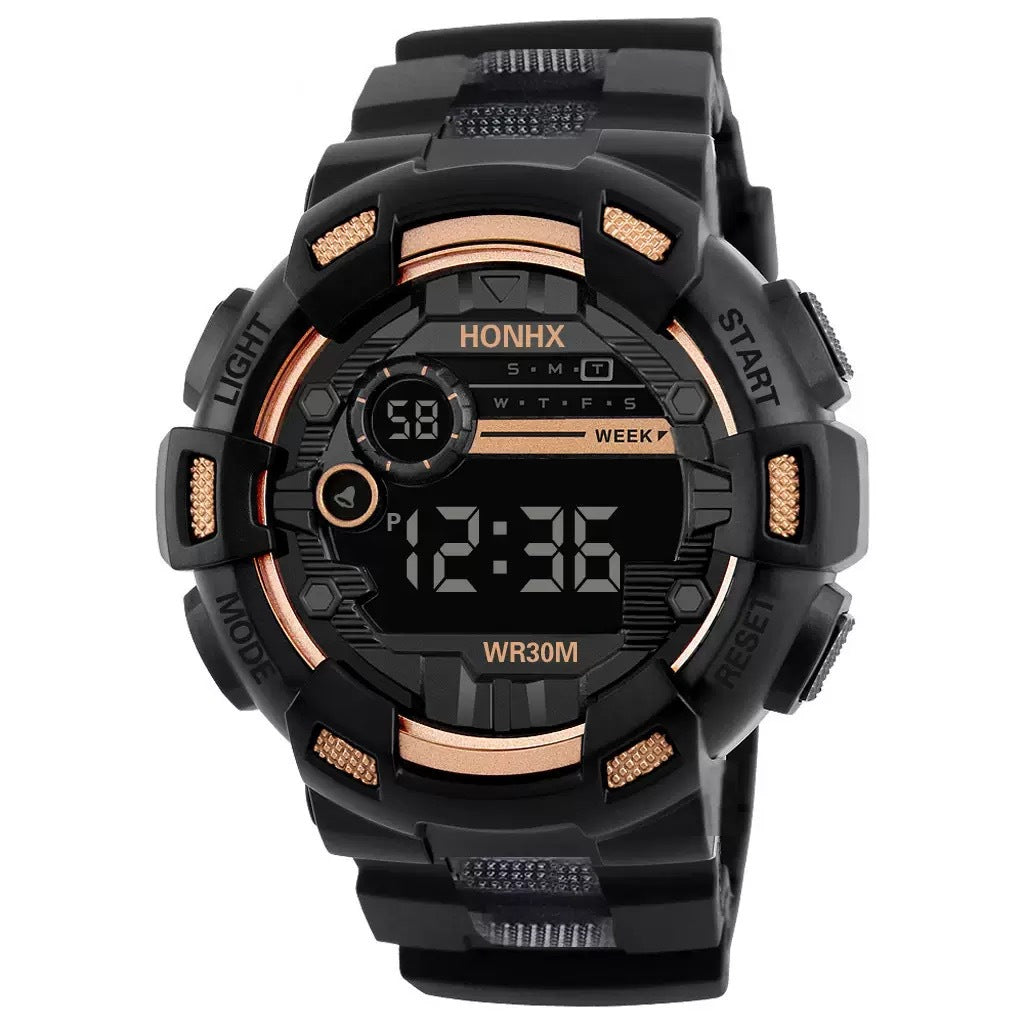 Mens Multi-Function, Water-Resistant Luminous Sports Electronic Watch