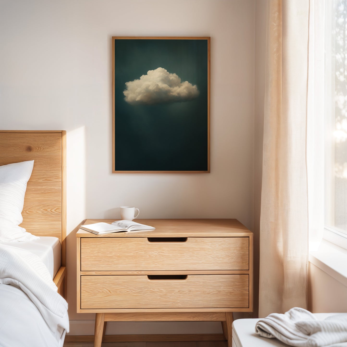 Nuage solitaire en air immobile