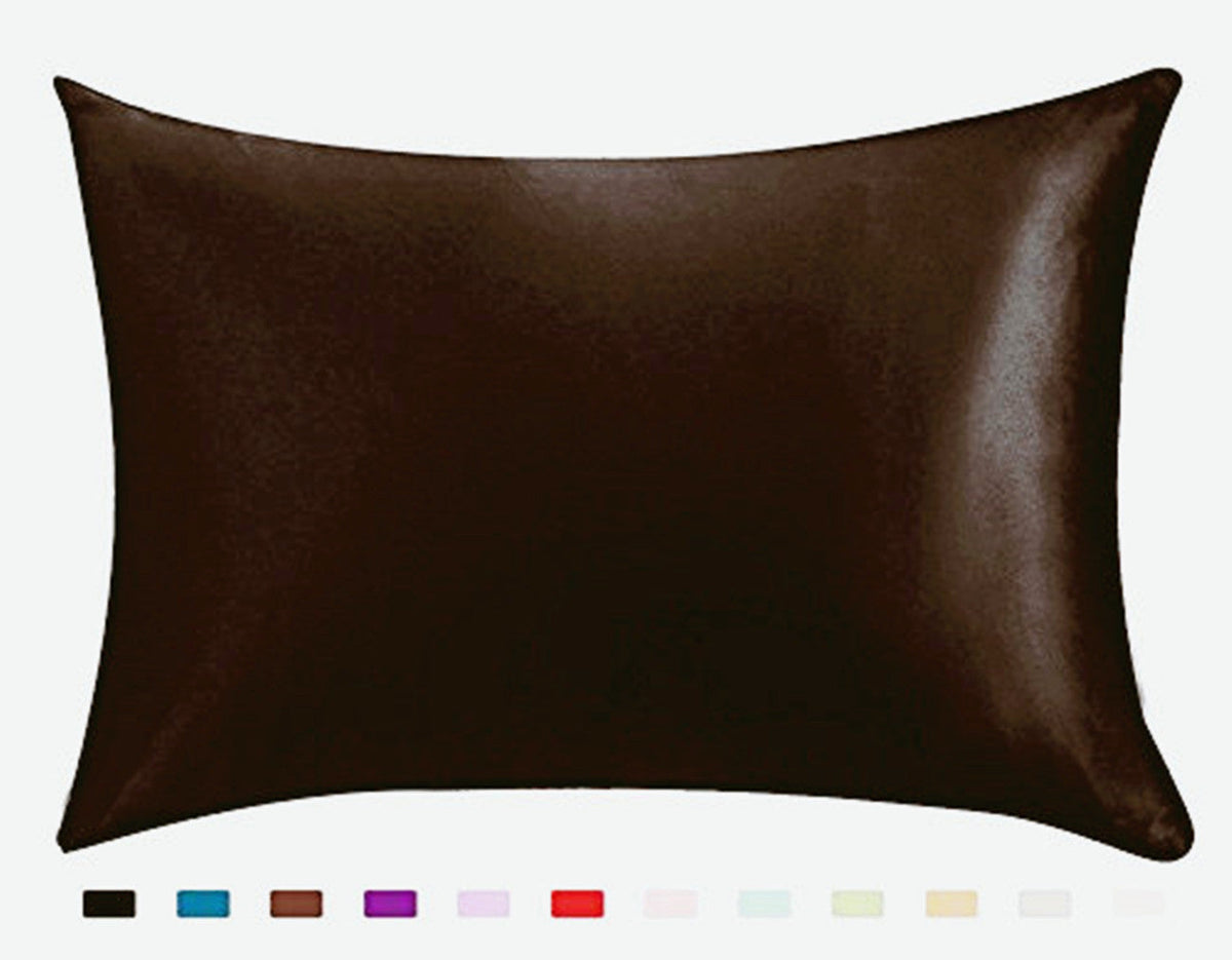 Satin Solid Color Pillowcase