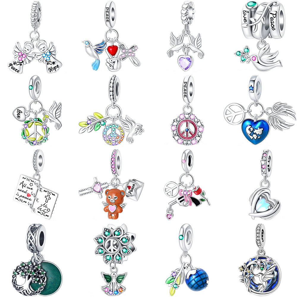 Pendant Bracelet DIY Protective Heart-shaped Bead Jewelry Accessories