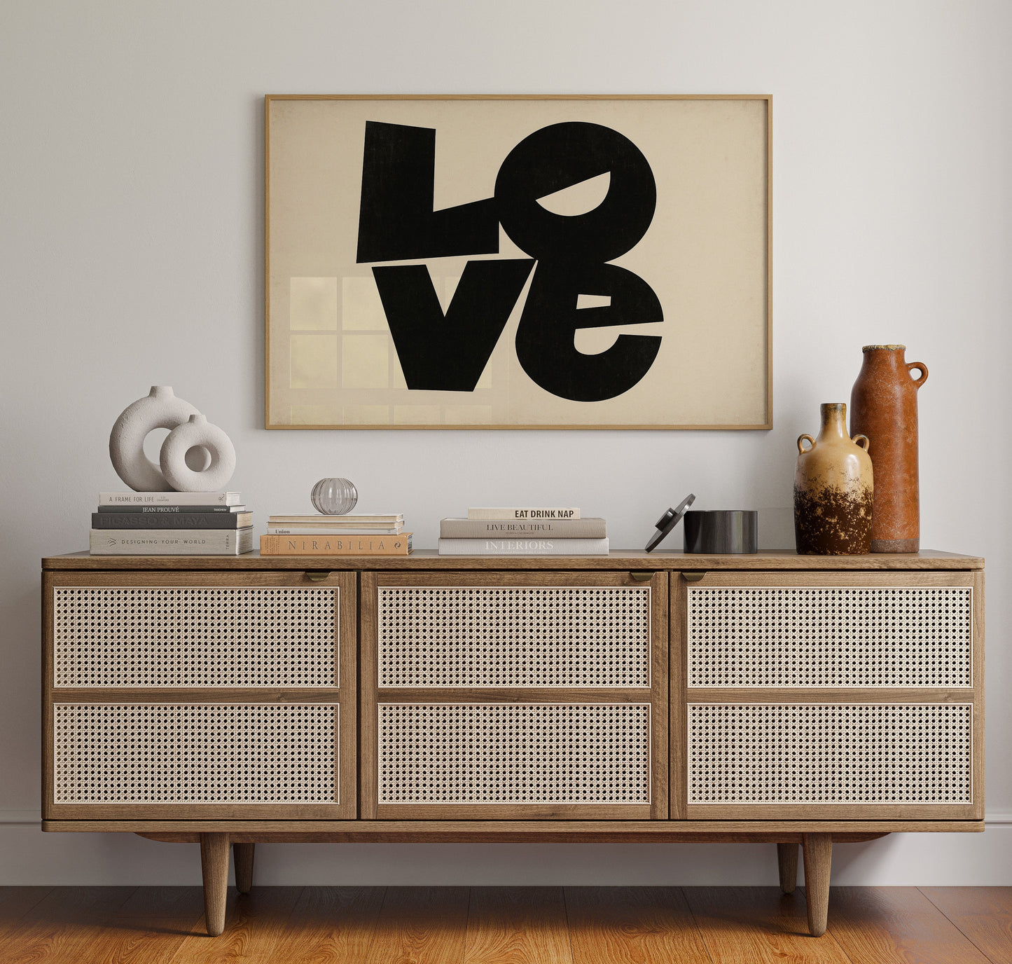 Impression typographique moderne LOVE