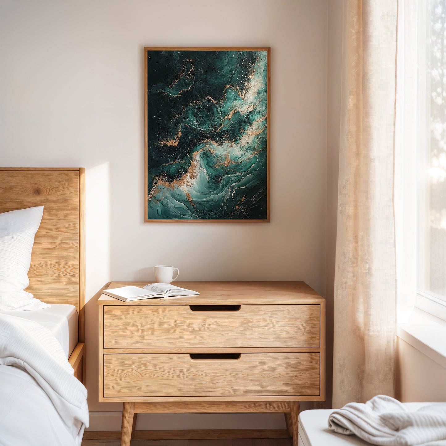 Himmlische Drift in Smaragd und Gold