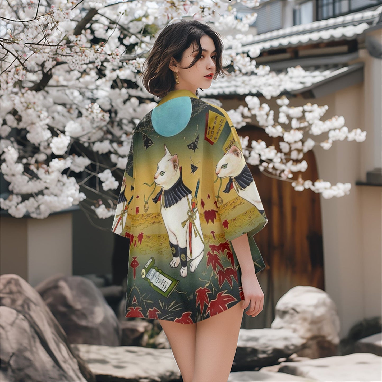 K01 Ninja Katze Kimono