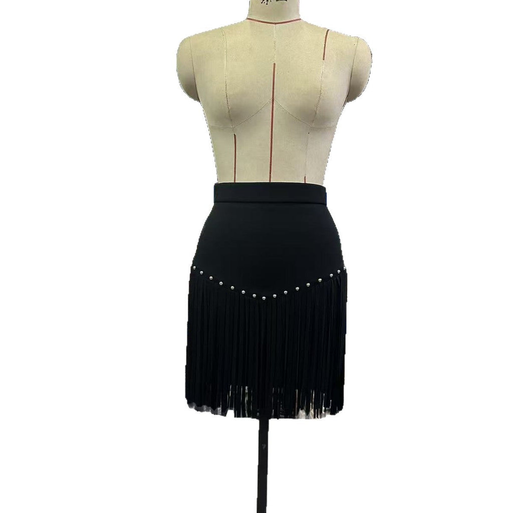 Womens Western Cowboy Fringe Skirt For Country Concerts