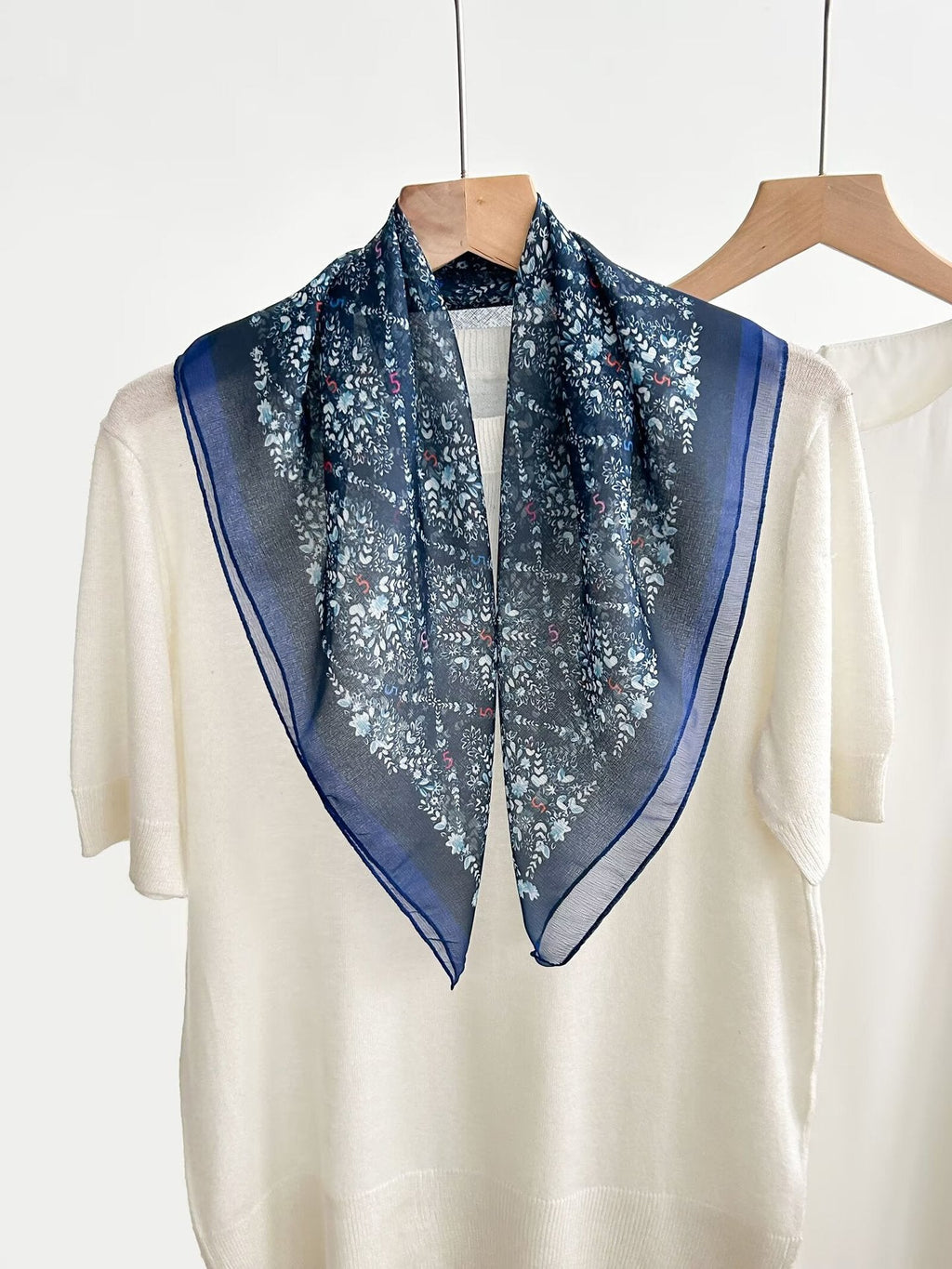 New Breathable Versatile Silk Chiffon Scarf For Women, Also Usable As A Shawl