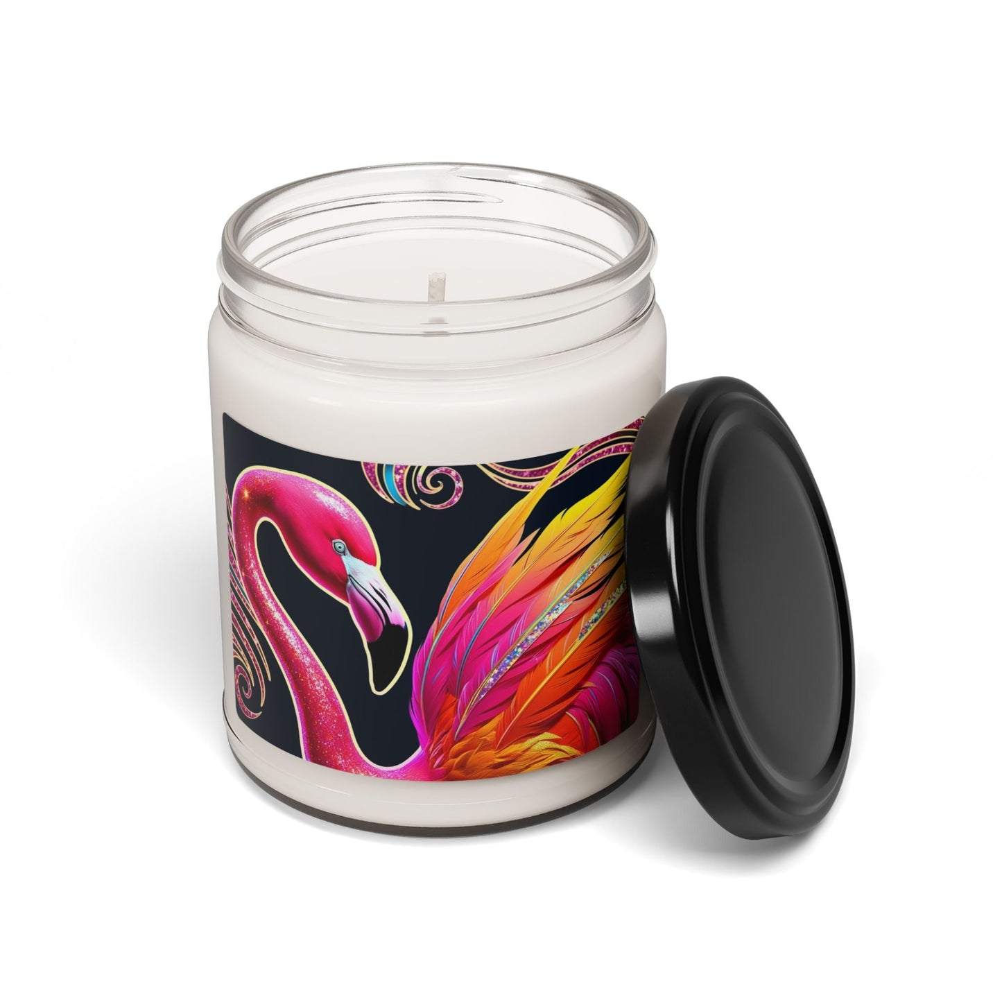 Bougie parfumée en cire de soja avec pot en verre