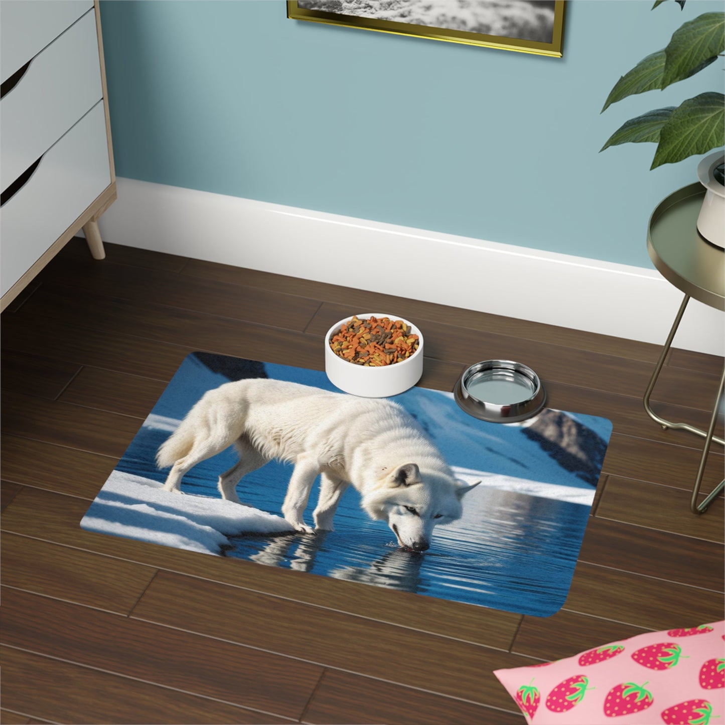 Tapis antidérapant pour animaux de compagnie – Tapis d'alimentation étanche pour chiens