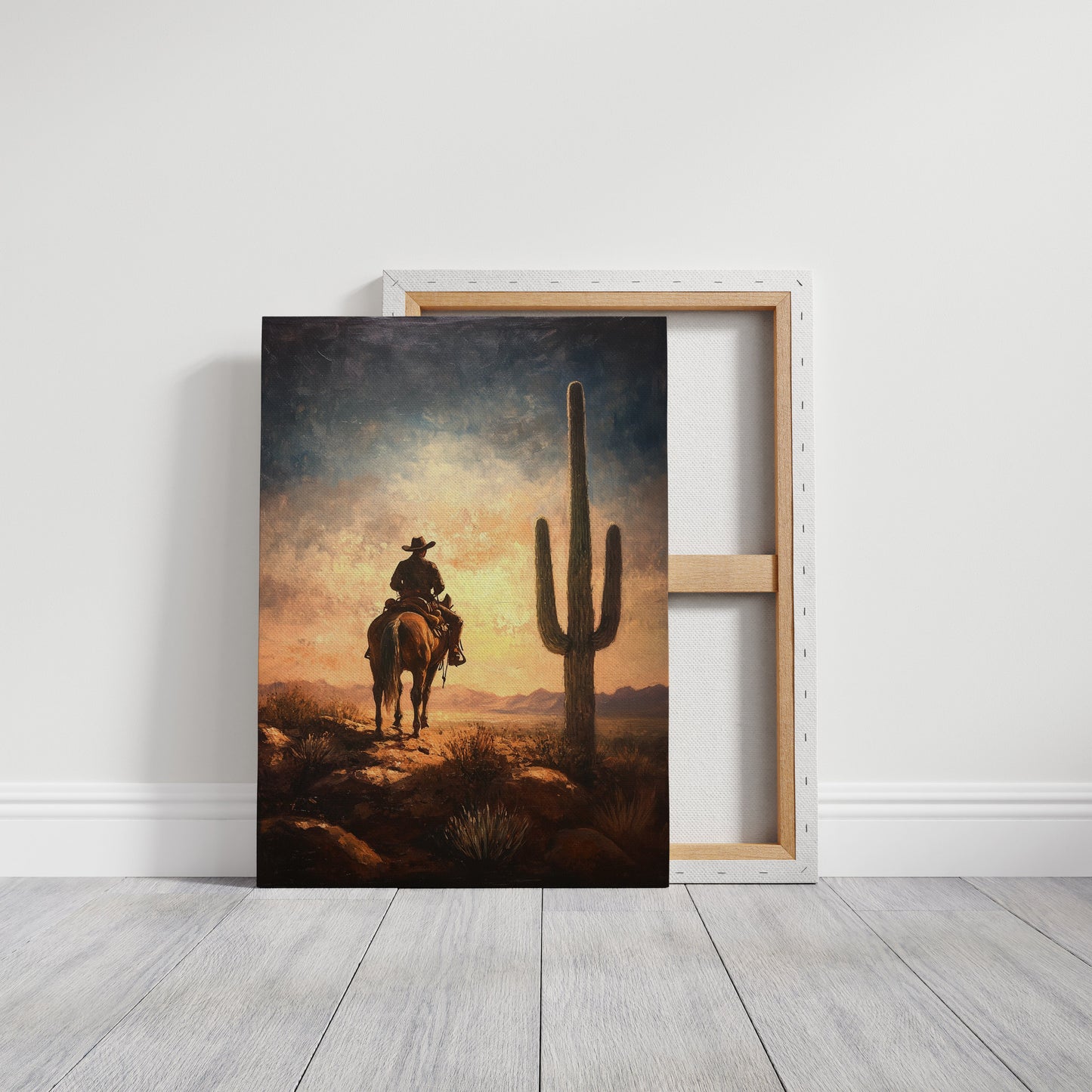 Cowboy Horizon au lever du soleil