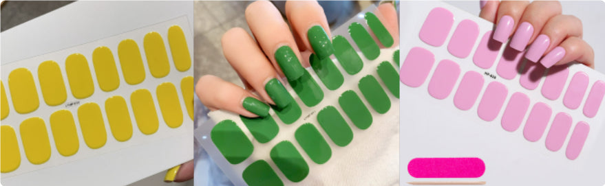 Waterproof And Durable Second Generation Semi-cured UV Nail Beauty Stickers