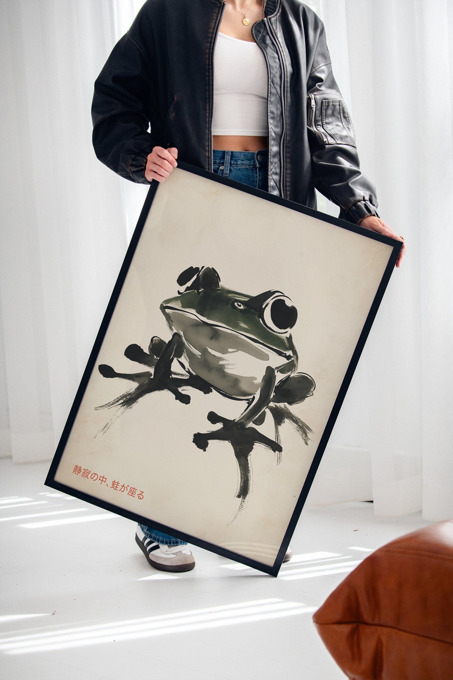 Zen-Frosch in Stille