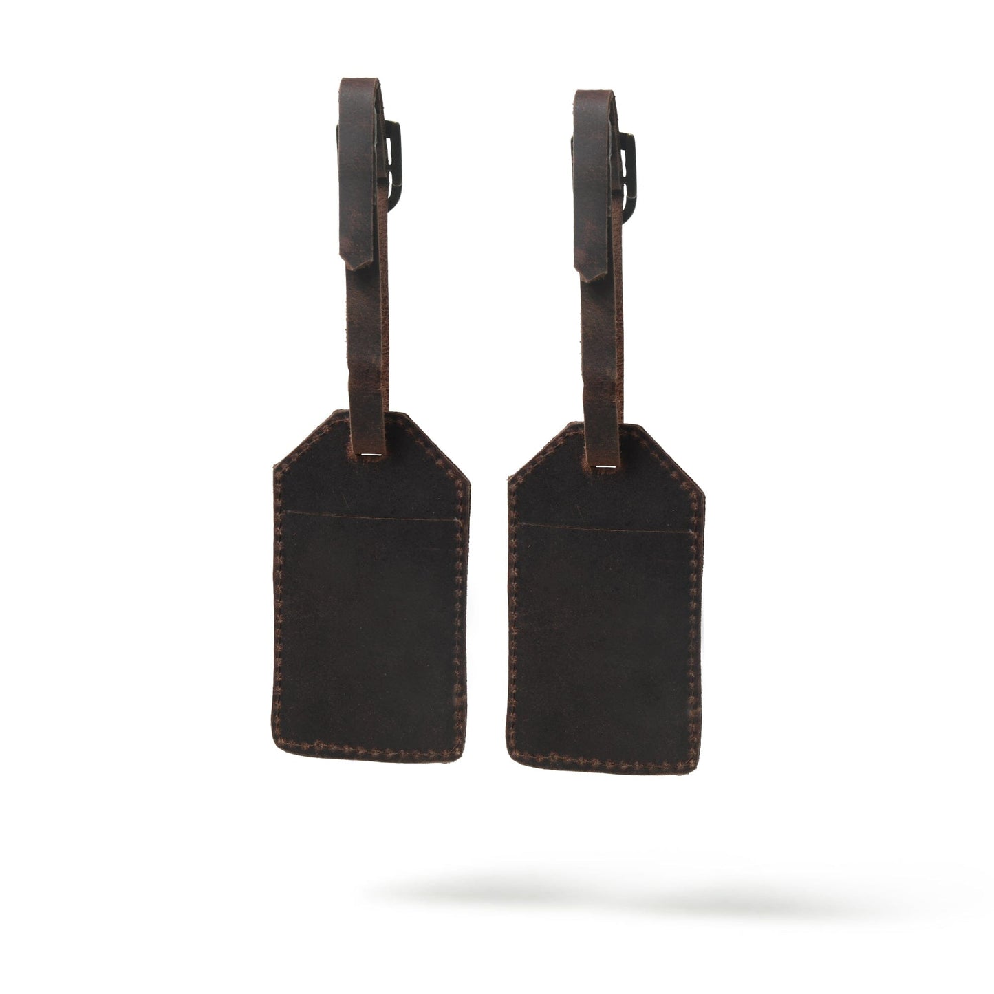 Set d'étiquettes à bagages en cuir