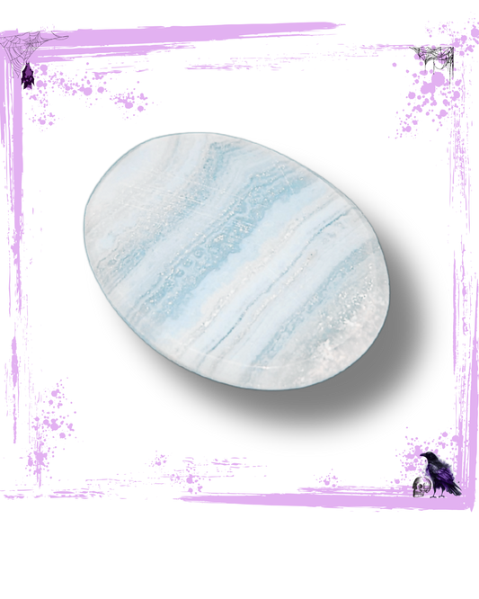 Agate Bleue de Dentelle - Roulée