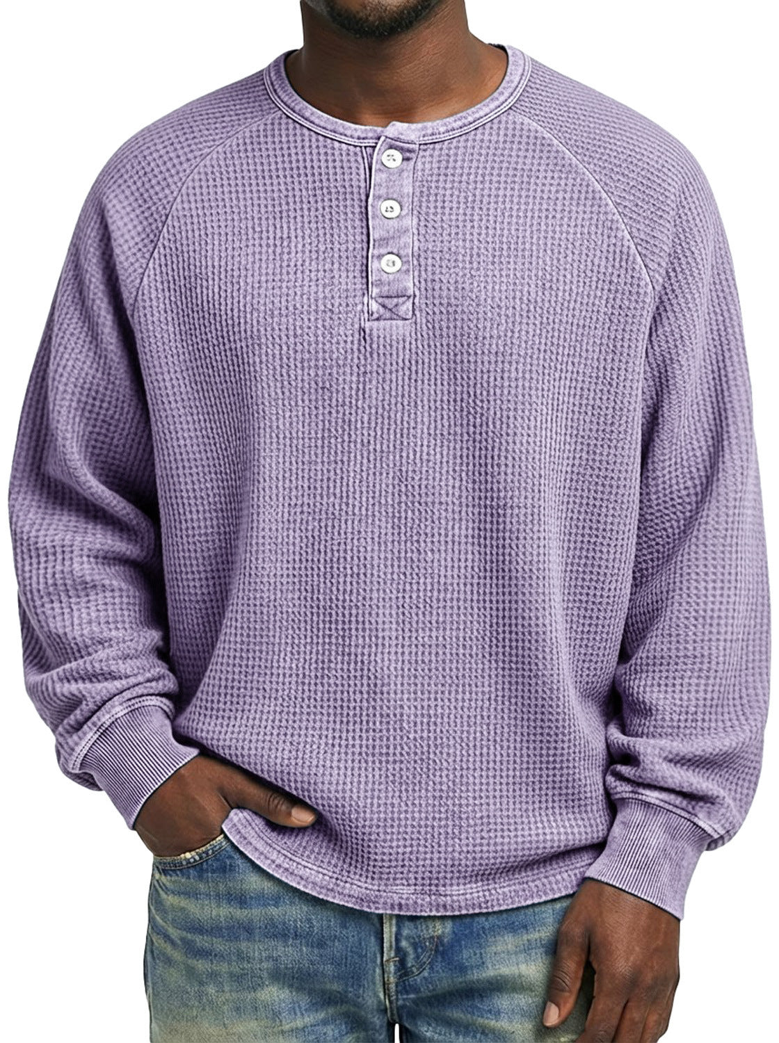 Mens Fashionable Printed Casual Long-sleeve Shirt