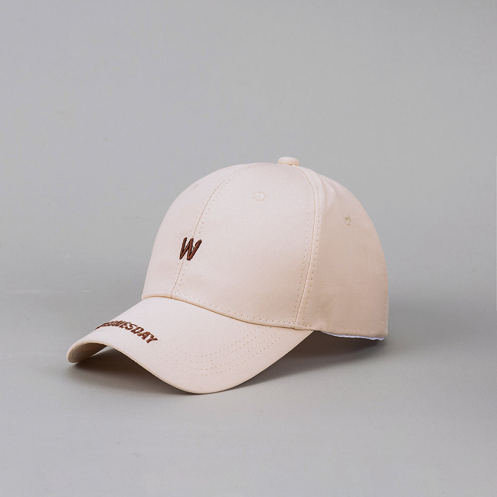 Men's And Women's Solid-color Embroidered Letter Simple And Fashionable Baseball Cap Suitable For Couples' Date, Dinner, Outdoor Outing, Sun Protection Activities