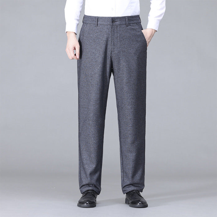Mens Business High-Waisted Fashionable Casual Pants