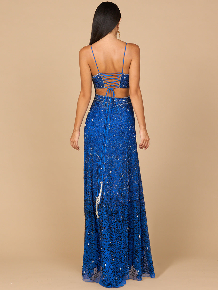 Robe perlée ombrée - OUTLET
