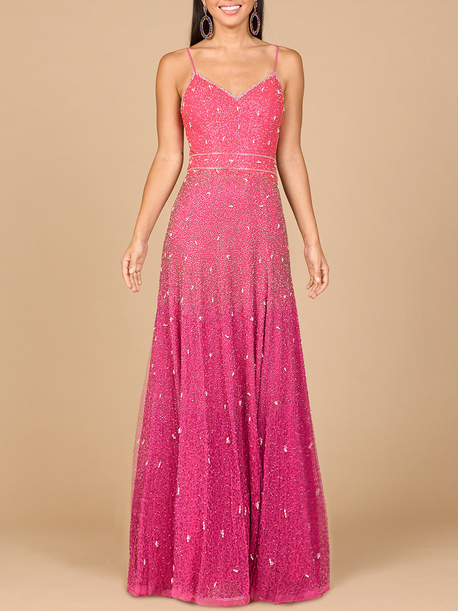 Robe perlée ombrée - OUTLET