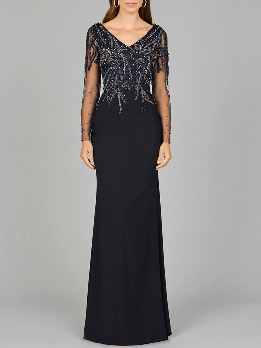 Langärmliges Strickkleid