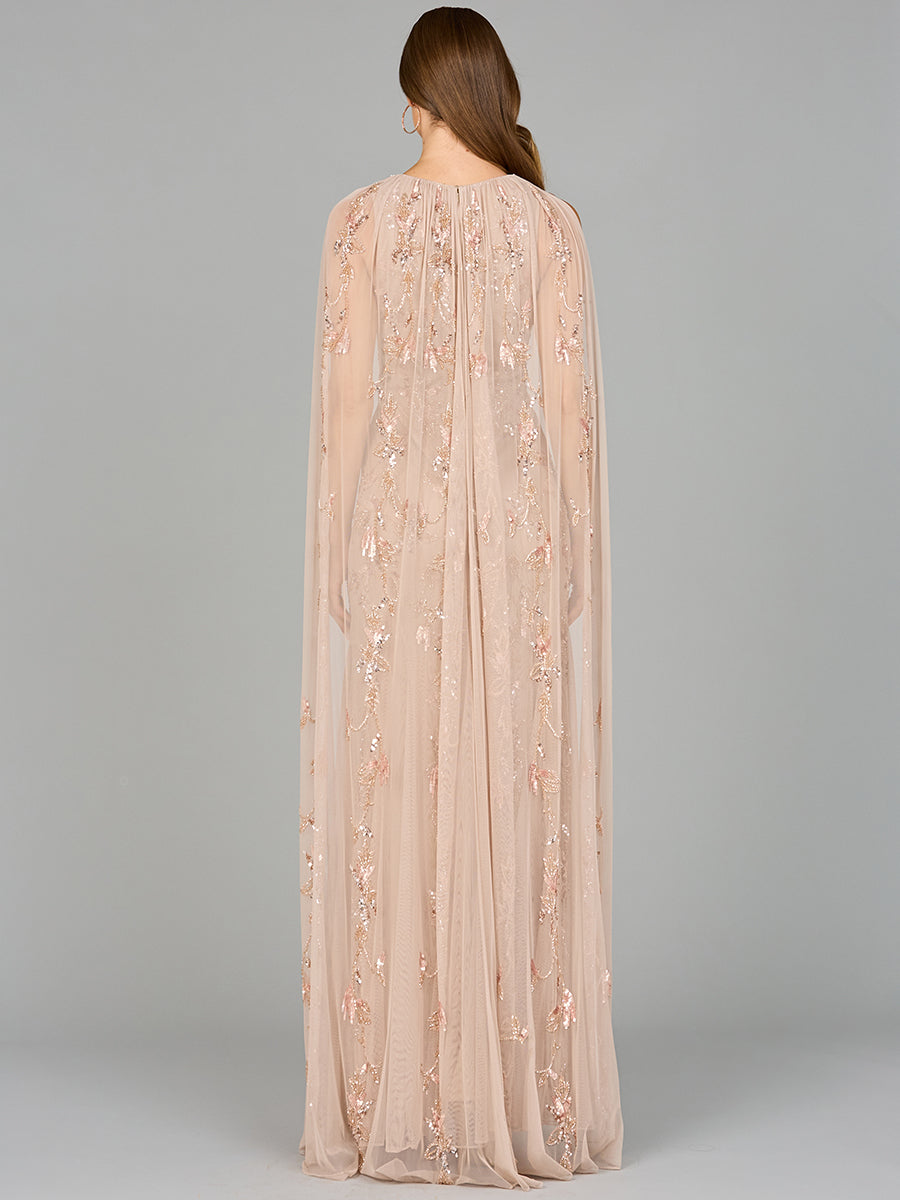 Meerjungfrau-Kleid mit Perlen und langer Schleppe - OUTLET