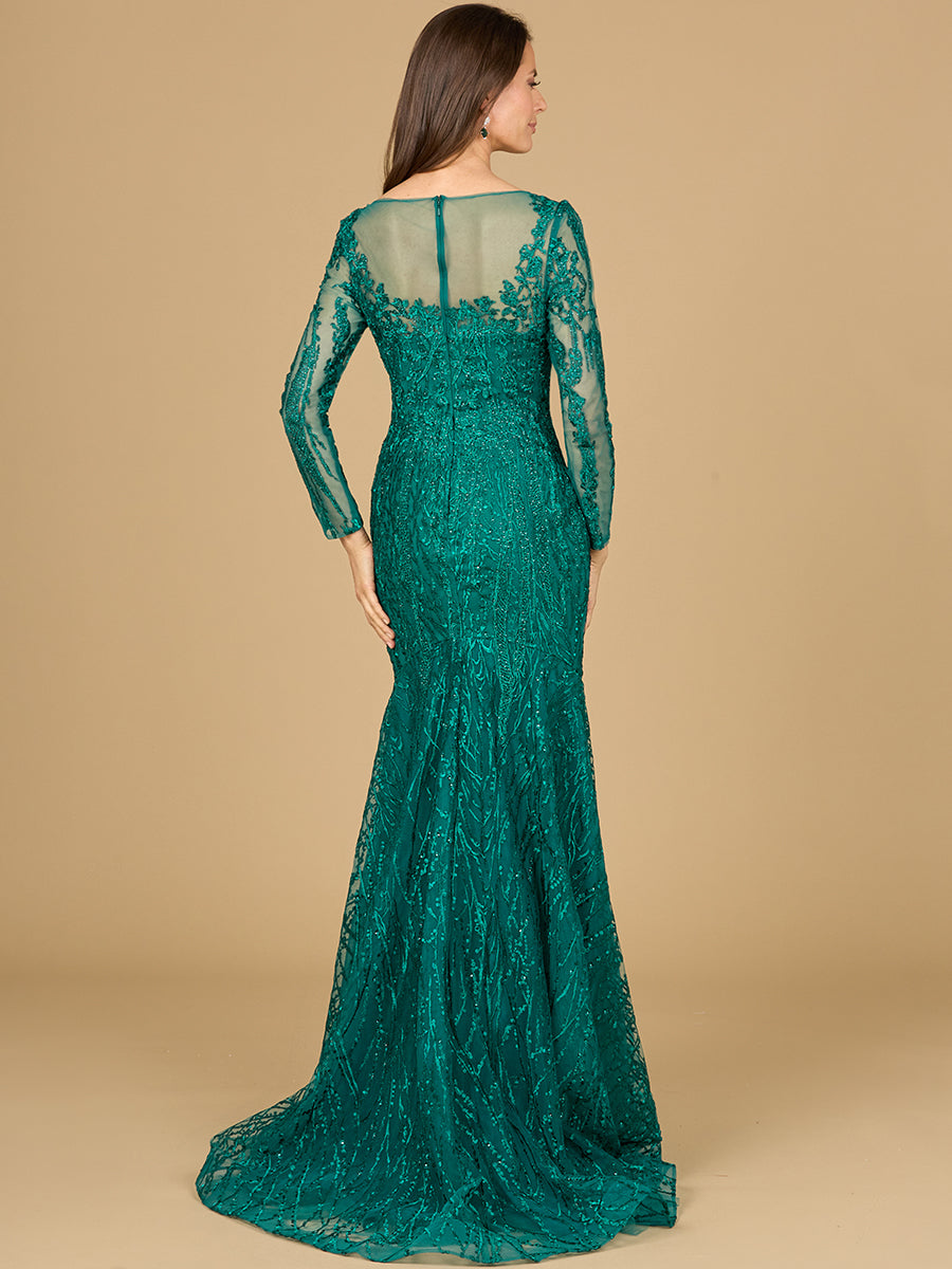 Robes sirène en dentelle à manches longues