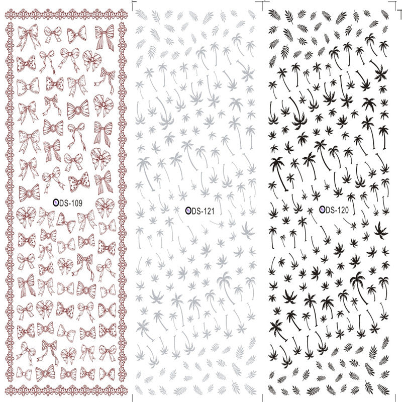 Watermark sticker decal nail sticker
