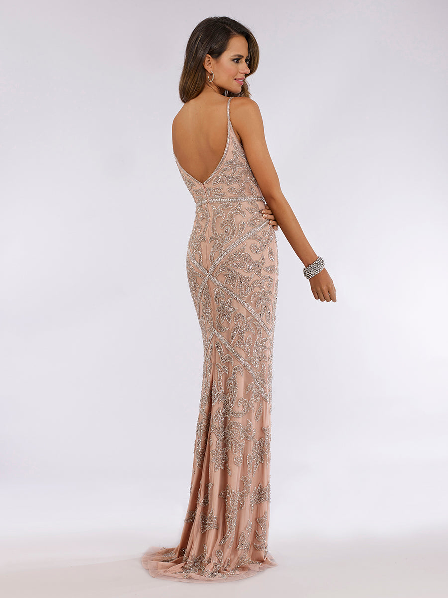 Lara 29744 - Robe Perles à Bretelles Fines