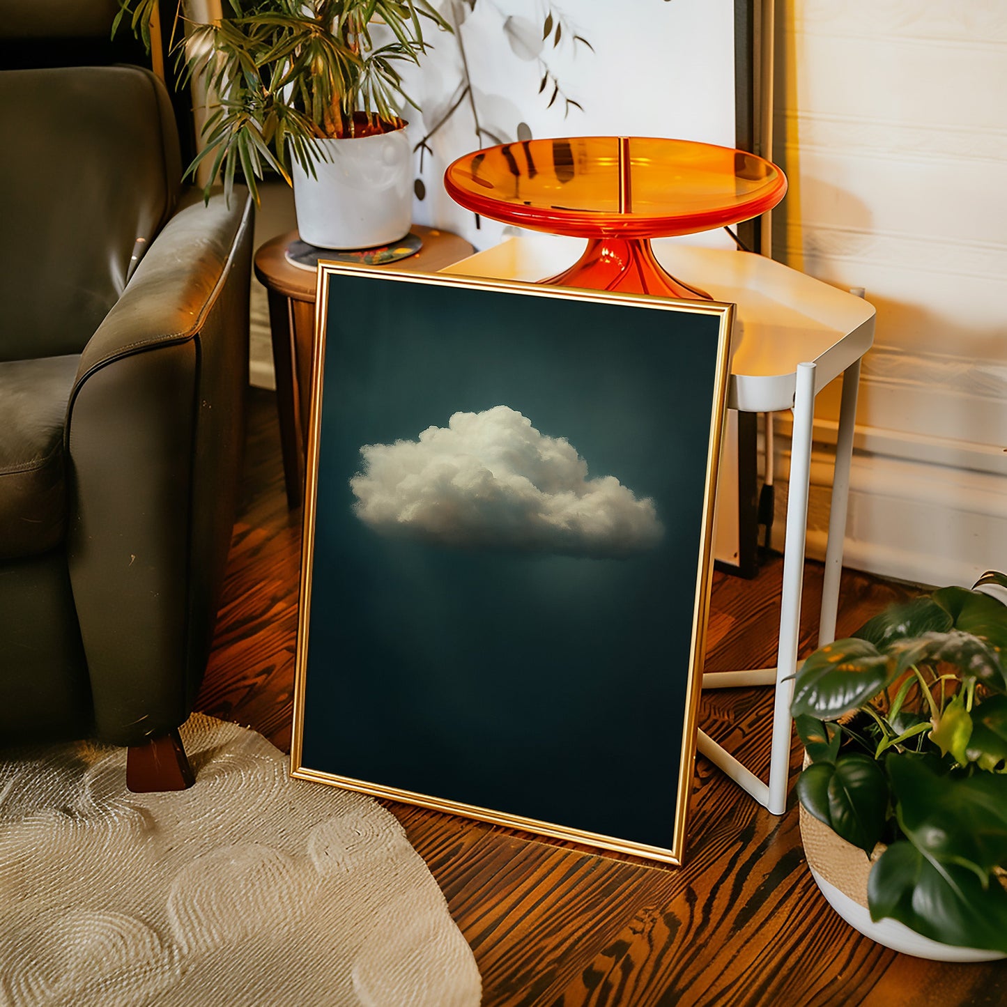 Nuage solitaire en air immobile