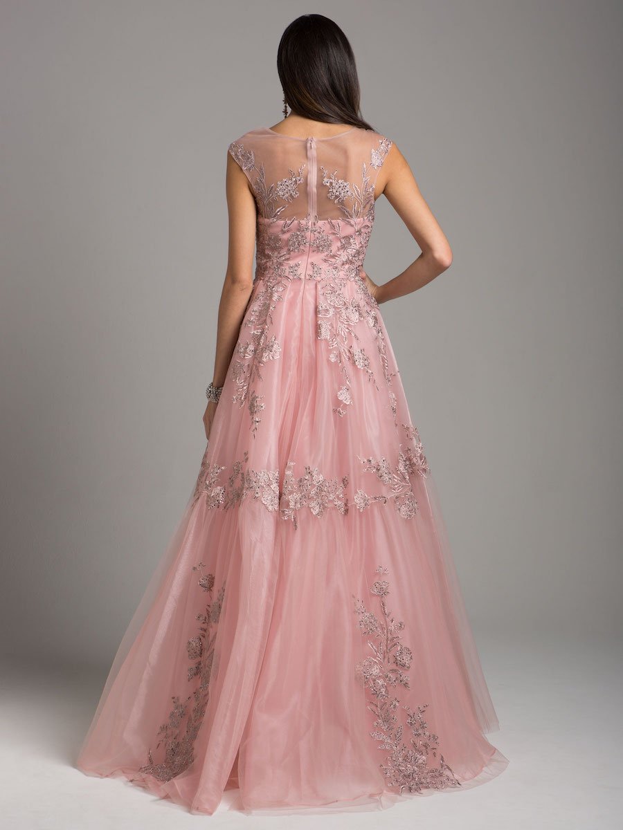 Lara 29946 – Organza-Ballkleid mit Überrock