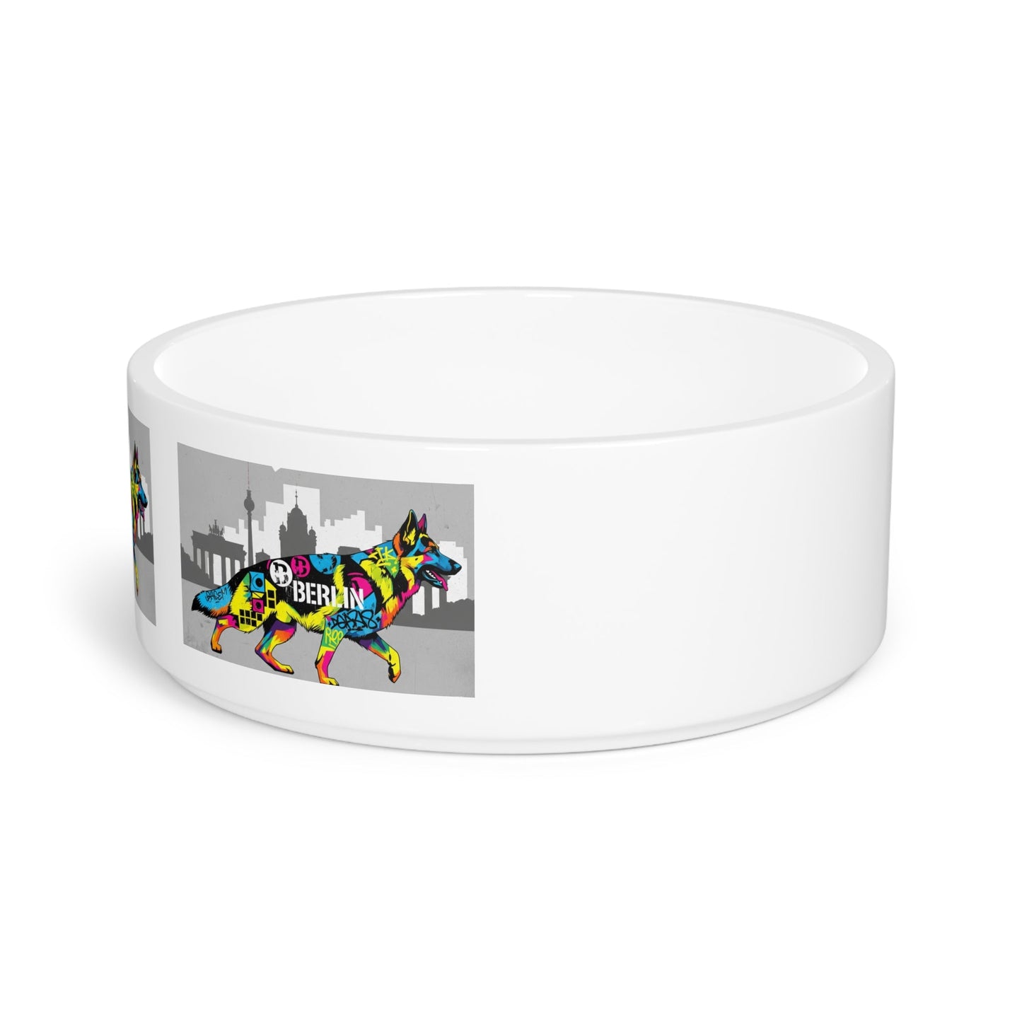Ceramic Pet Bowl – 16 oz Dog Feeding Bowl
