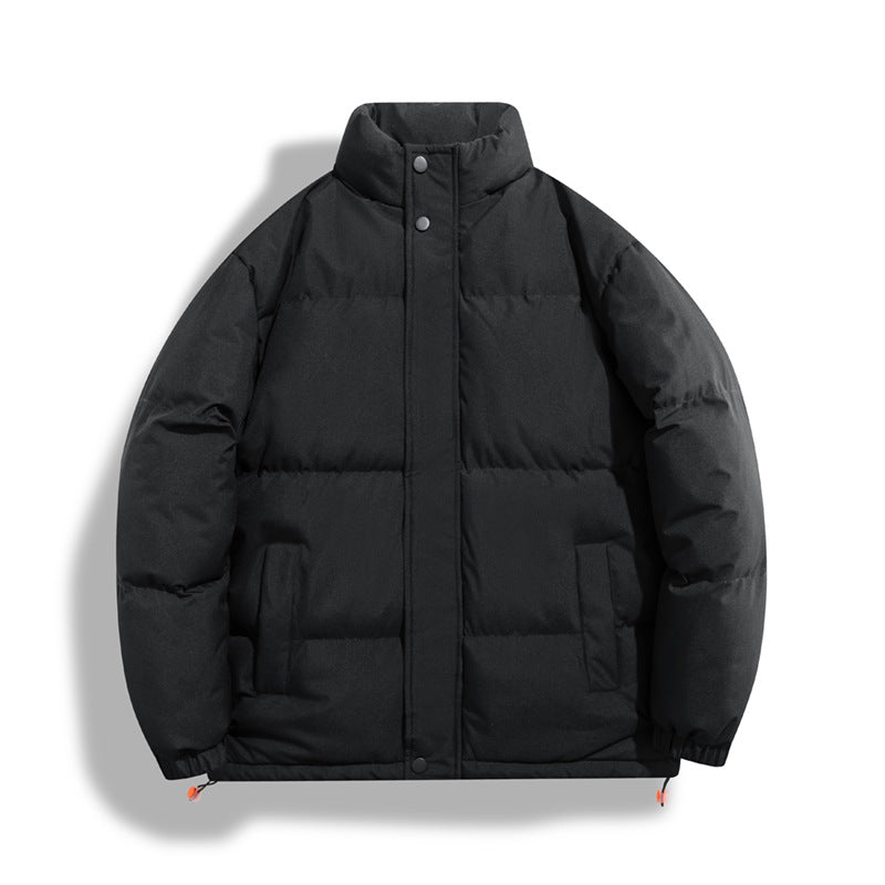 Solid-color Womens Windproof And Warm Jacket