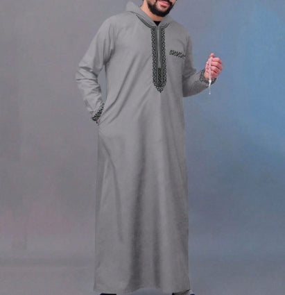 New Men's Loose Hooded Robe