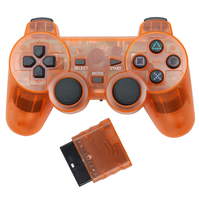 Transparent Eye Catching Wireless Dual Shock Bluetooth Joystick Gamepad Console Controller Compatible With PC Laptop