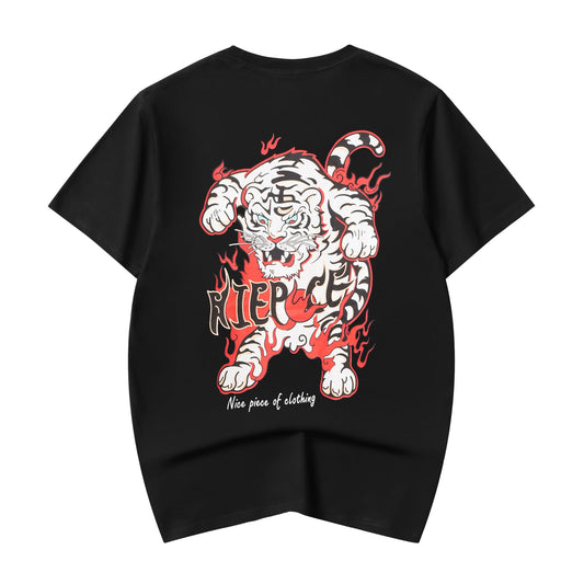 T-shirt Tigre Blanc Inferno YeT027