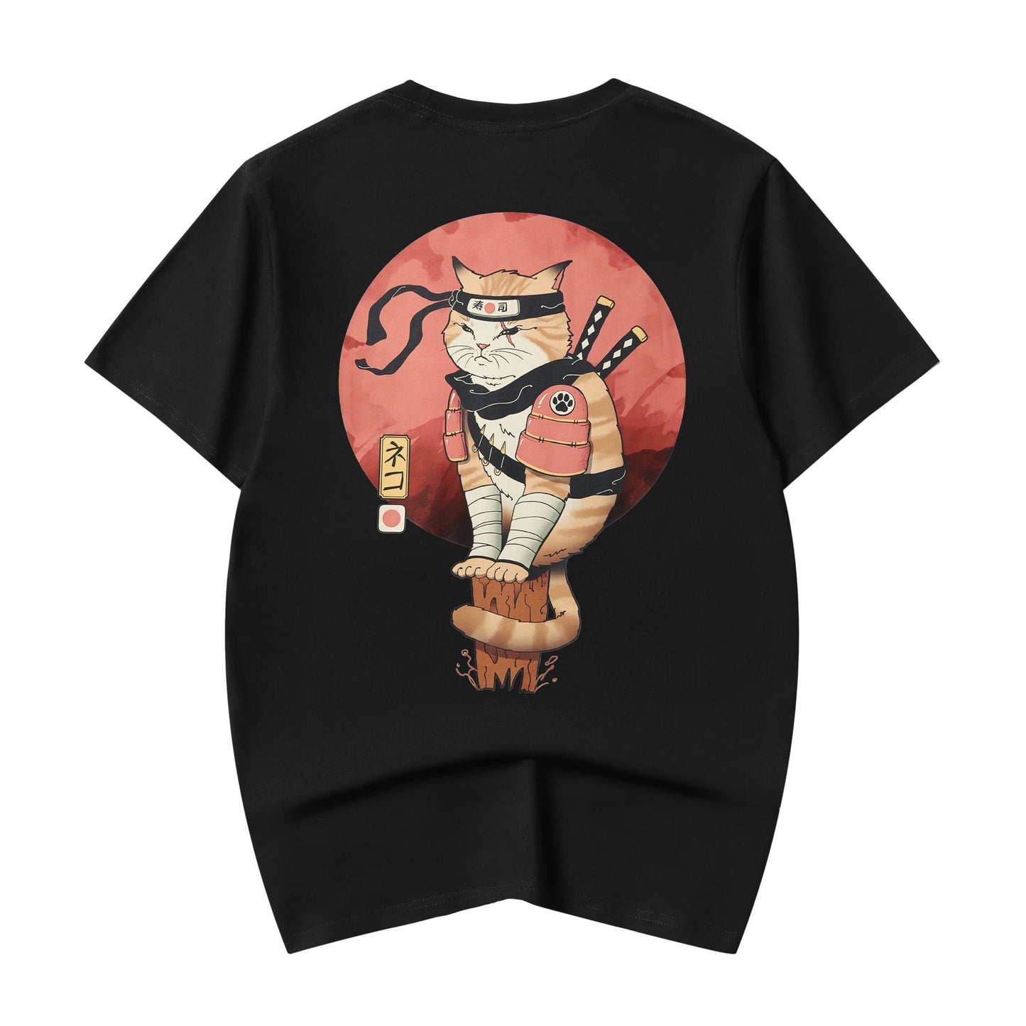 YeT017 Ninja Katze T-Shirt
