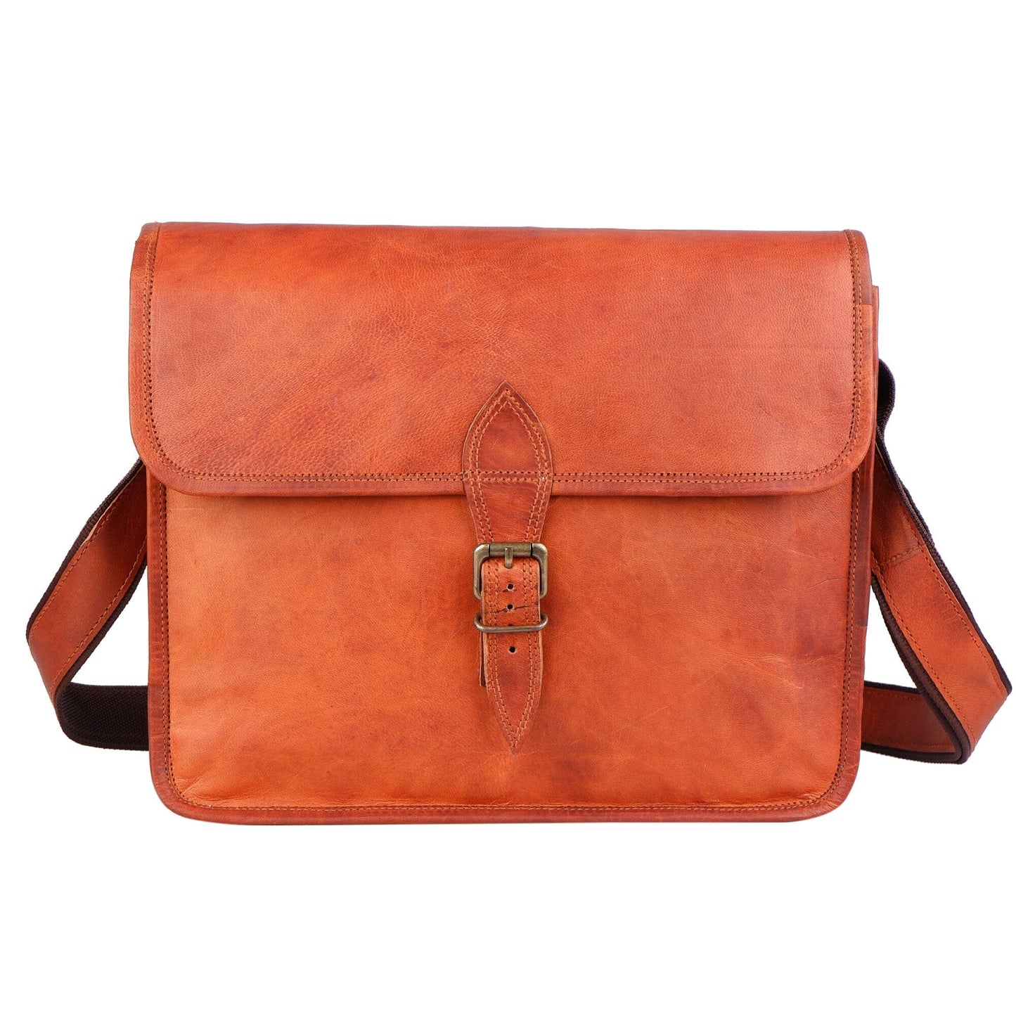 Die Mascot Leder-Messenger-Tasche