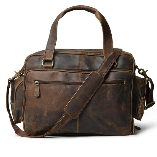 Porte-documents de bureau en cuir de buffle fait main Floyd